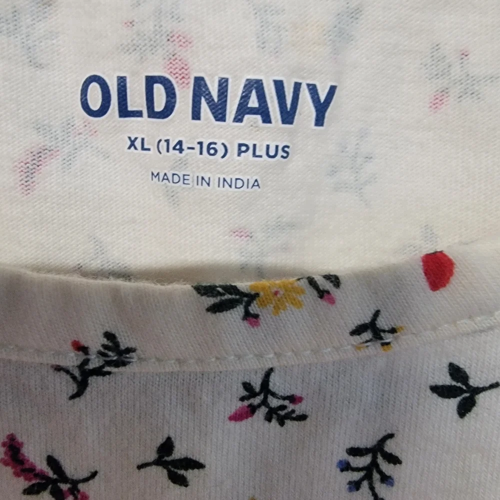 Old Navy Long Sleeve Cotton Dress Girls 14/16 Plus